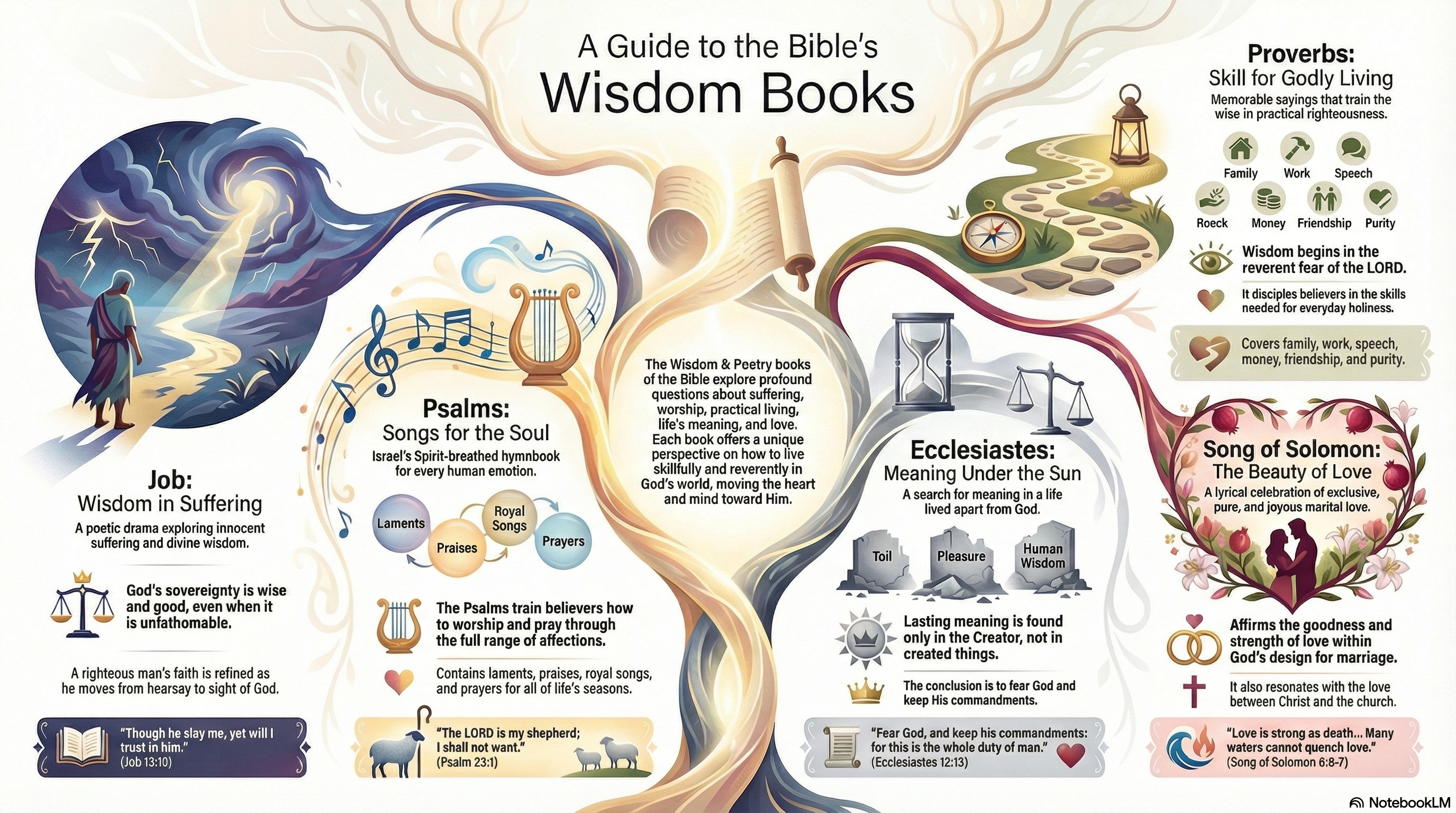 Wisdom & Poetry — Expanded Summaries (KJV) — The Bible in 66 Short ...